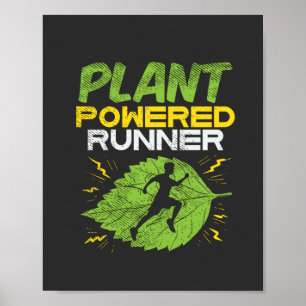 Vegan - Plant Powered Runner Poster