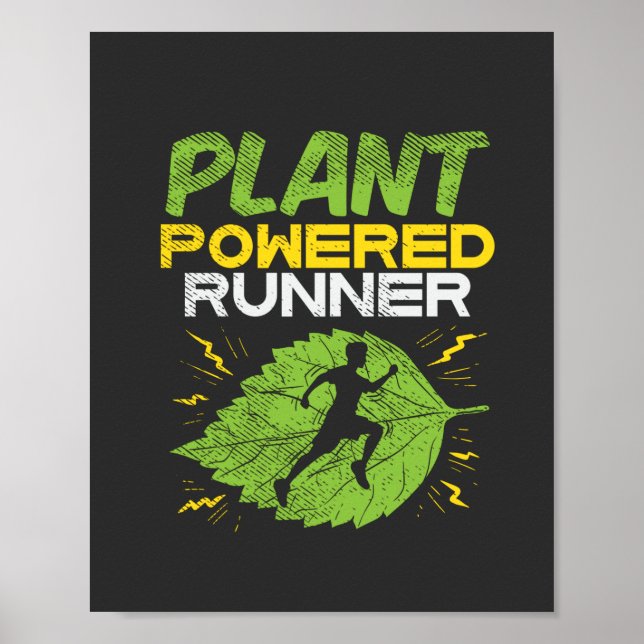 Vegan - Plant Powered Runner Poster (Front)