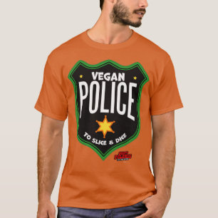 Vegan Police Badge To Slice and Dice T-Shirt
