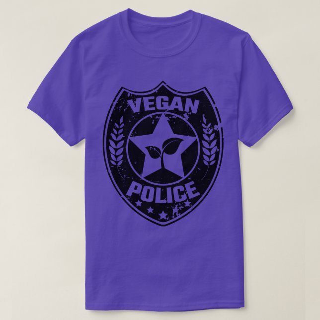 Vegan Police T-Shirt (Design Front)