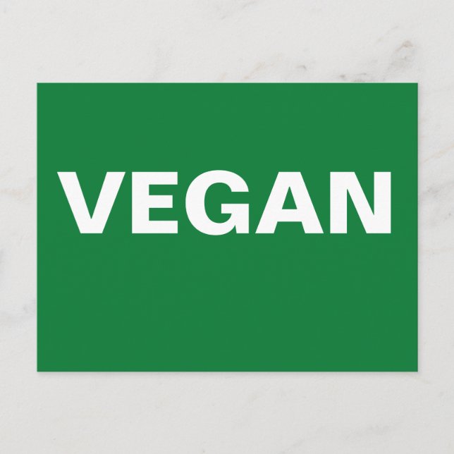 VEGAN POSTCARD (Front)