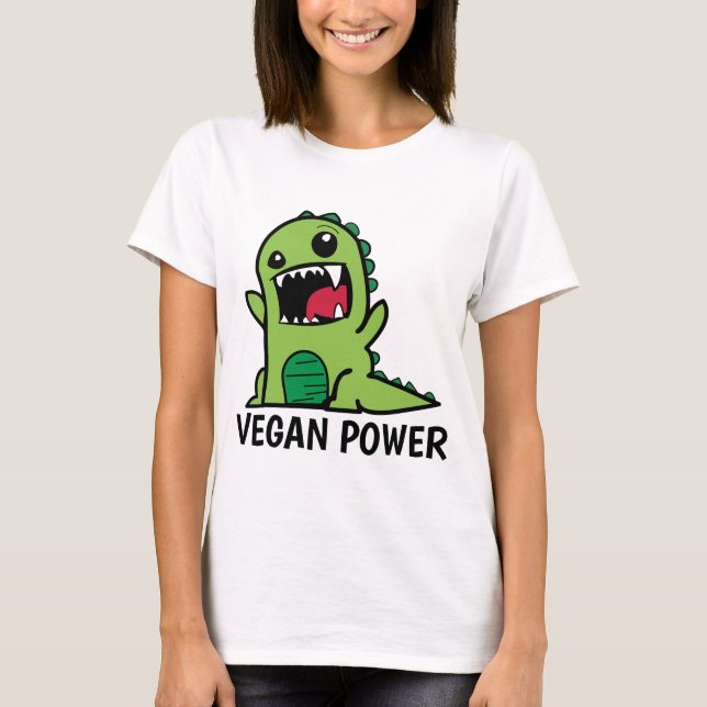 VEGAN POWER Funny T-shirts (Front)