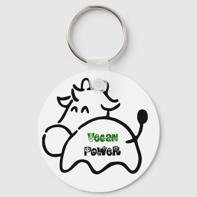 Vegan Power Key Ring (Front)
