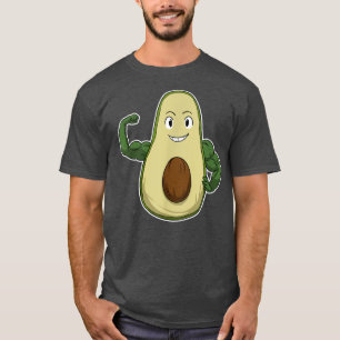 Vegan Power Vegetarian Plant Avocado Bodybuilding T-Shirt