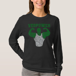 Vegan Power Vegetarian Plant Muscle Bodybuilding W T-Shirt