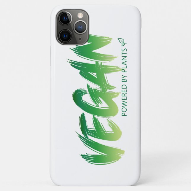 Vegan - Powered by plants Case-Mate iPhone Case (Back)