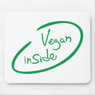Vegan products mouse pad