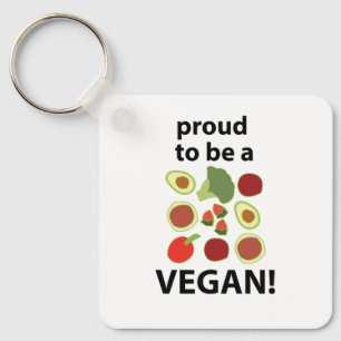 Vegan Proud To Be A Vegan Key Ring
