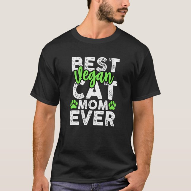Vegan Quotes Cat Mum T-Shirt (Front)