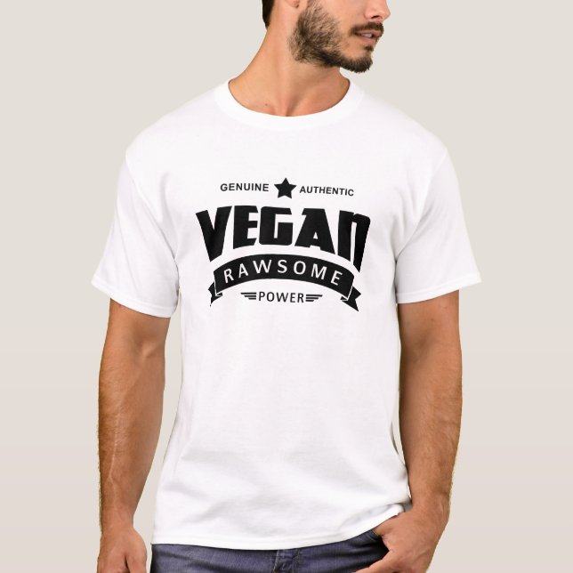 Vegan Rawsome Power T-Shirt (Front)