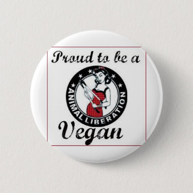 Vegan Round Button (Front)