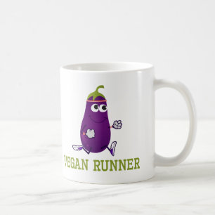 Vegan Runner Eggplant Coffee Mug