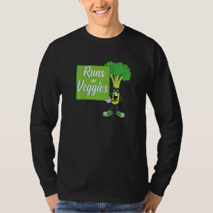 Vegan Runs On Veggies Broccoli T-Shirt