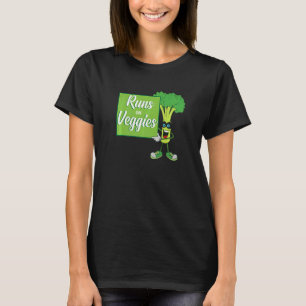 Vegan Runs On Veggies Broccoli T-Shirt