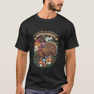 Vegan Saying Turkey Thanksgiving Cottagecore Botan T-Shirt