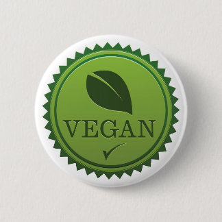 Vegan Seal 6 Cm Round Badge