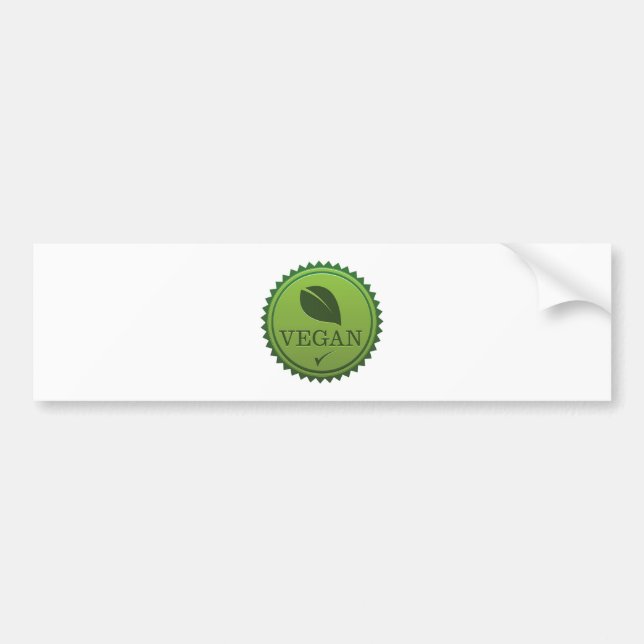 Vegan Seal Bumper Sticker (Front)