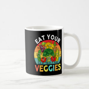 Vegan Shirt Kids Toddler Boys Eat Your Veggies Veg Coffee Mug