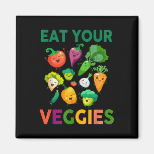 Vegan Shirt Kids Toddler Boys Eat Your Veggies Veg Magnet