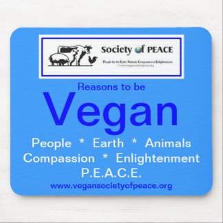 Vegan Society of PEACE mousepad