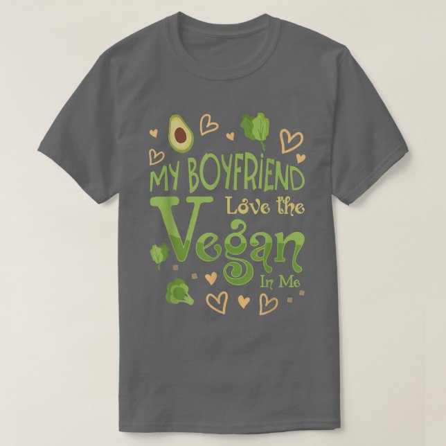 Vegan Soy Avocado Broccoli Plant Based Lifestyle V T-Shirt (Design Front)