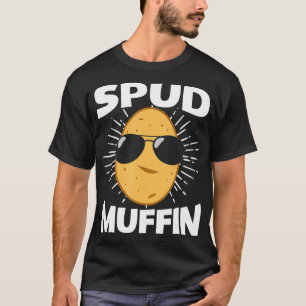 Vegan Spud Muffin Vegetarian Potato Plant Based Di T-Shirt