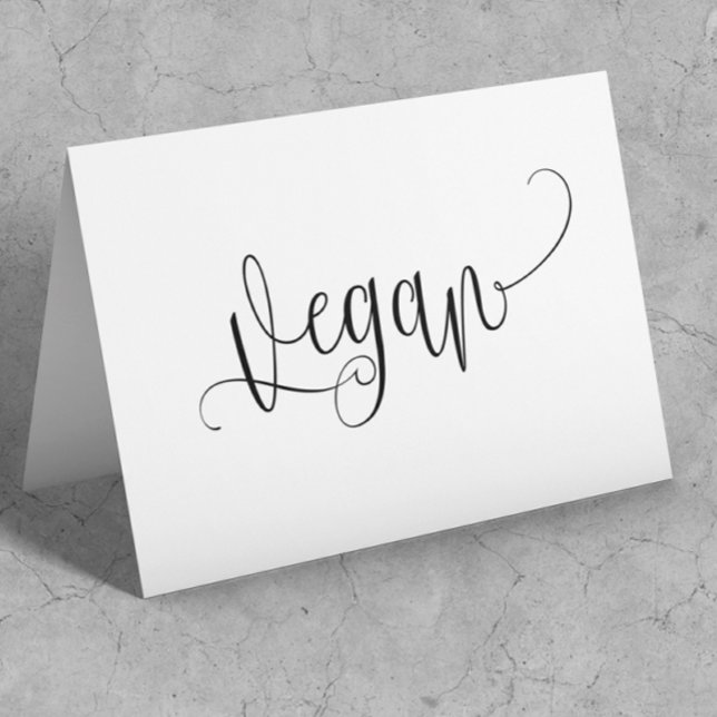 Vegan Table Tent card (Creator Uploaded)