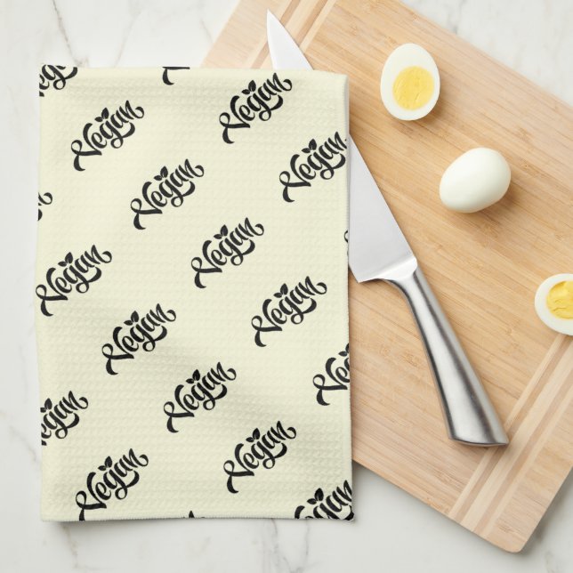 Vegan Tea Towel (Quarter Fold)