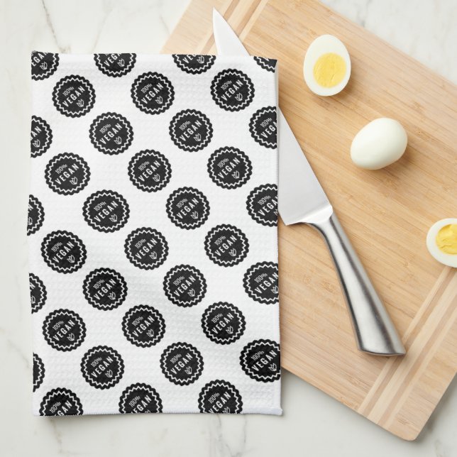 Vegan Tea Towel (Quarter Fold)