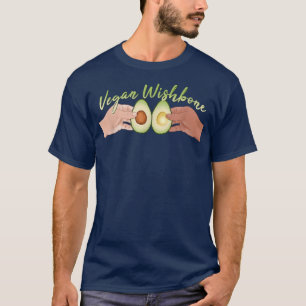 Vegan Thanksgiving Cute Avocado Wishbone  T-Shirt