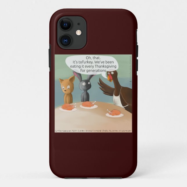 Vegan Thanksgiving Funny iPhone 5/5s Case (Back)