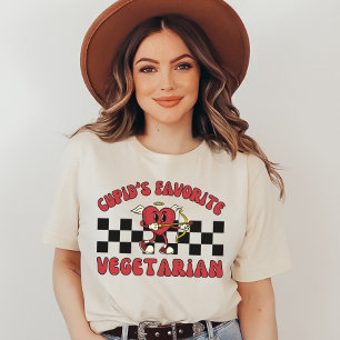 Vegan Valentine's Day, Cupids Favourite Vegetarian T-Shirt