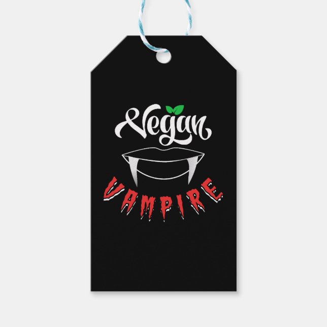 Vegan Vampire Gift Tags (Front)