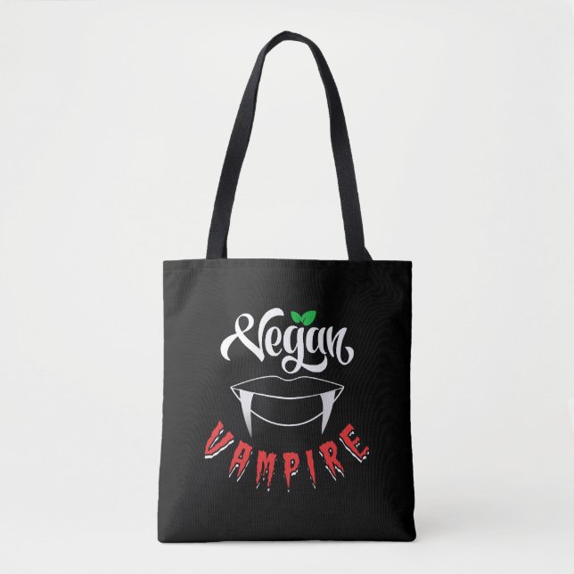 Vegan Vampire Tote Bag (Front)