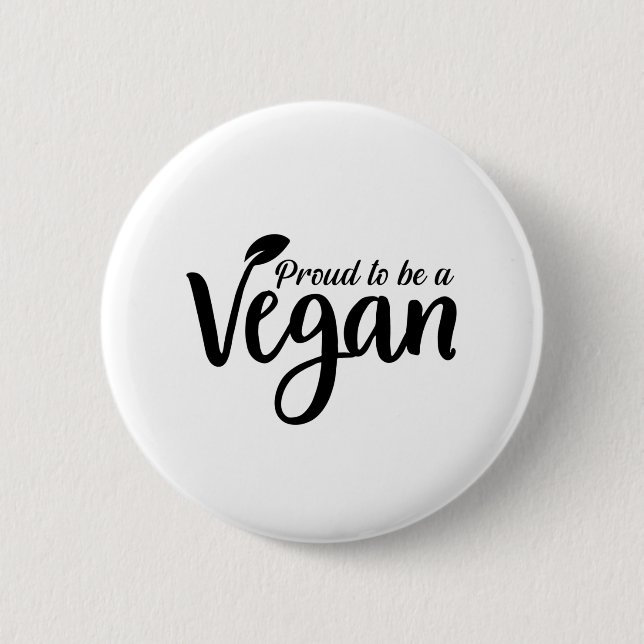 Vegan | Veganism Animal Welfare Vegan Gift Idea 6 Cm Round Badge (Front)