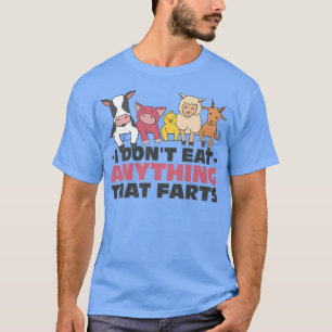 Vegan Vegetarian Food Vegans Friends Cow Pig Chick T-Shirt