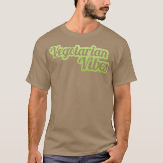 Vegan Vegetarian Food Vegans Plant Based Veggies V T-Shirt