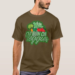 Vegan Vegetarian Food Vegans Plant Based Veggies V T-Shirt