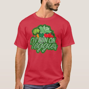 Vegan Vegetarian Food Vegans Plant Based Veggies V T-Shirt