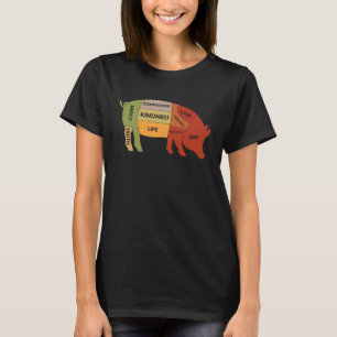 Vegan Vegetarian I Love Veggies Vegetable Veganism T-Shirt
