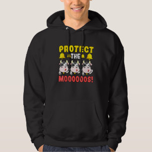Vegan Vegetarian Lifestyle Cow Free Diet Plant Bas Hoodie