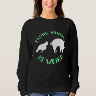 Vegan Vegetarian Lifestyle No Meat Diet Plant Base Sweatshirt