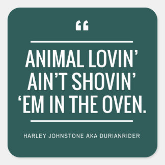 Vegan vegetarian stickers animal rights lovers