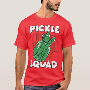 Vegan Vegetarian Team Vegetable Green Food Pickle T-Shirt