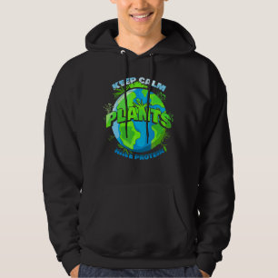 Vegan Vegetarian Veganism Keep Calm Plants Have Pr Hoodie