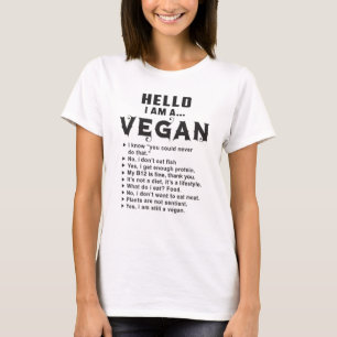 Vegan Vegetarian Vegetables Veganism Funny Gift T-Shirt