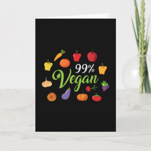 Vegan Veggie Animal Rights Veganism Funny Gift Card