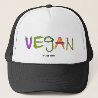 Vegan Veggies Vegetable Lovers Trucker Hat