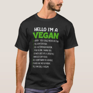 Vegan Vegitarian Gym Meal Health Fitness Plants T-Shirt