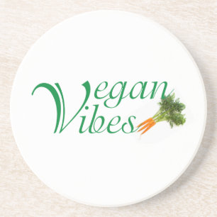 Vegan vibes coaster